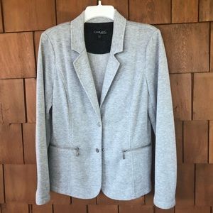 Conrad C Collection Heather Gray Metallic Blazer
